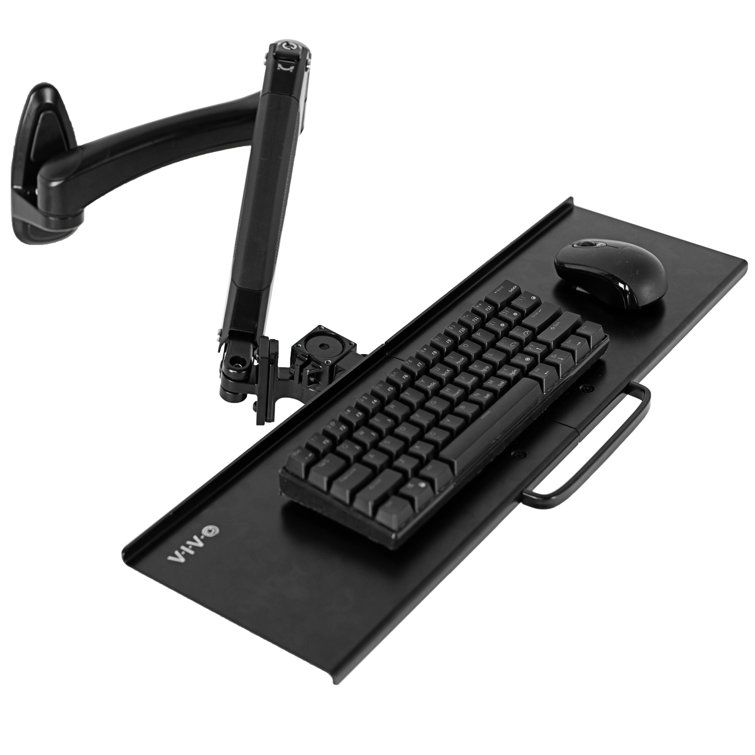 Black desk online keyboard tray